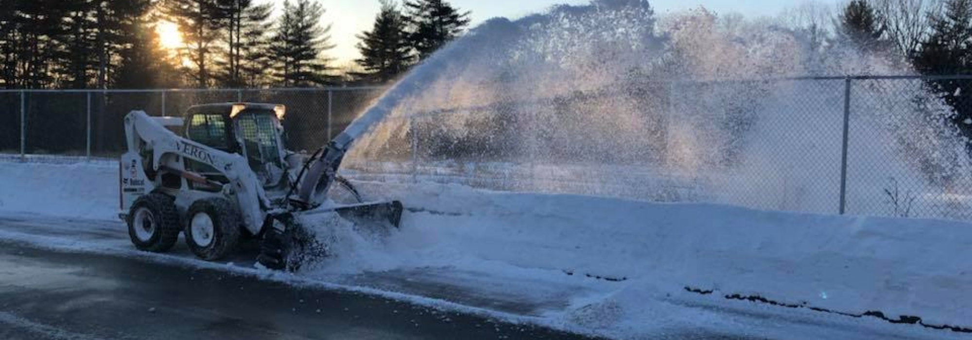 Winter walkway snow clearing services in Massachusetts