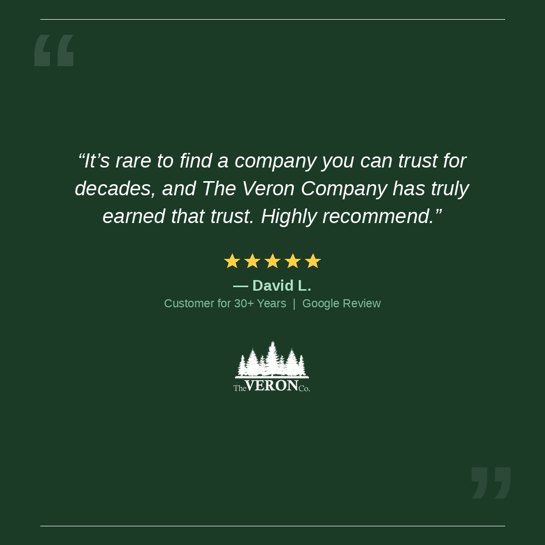 Customer review for The Veron Company - David