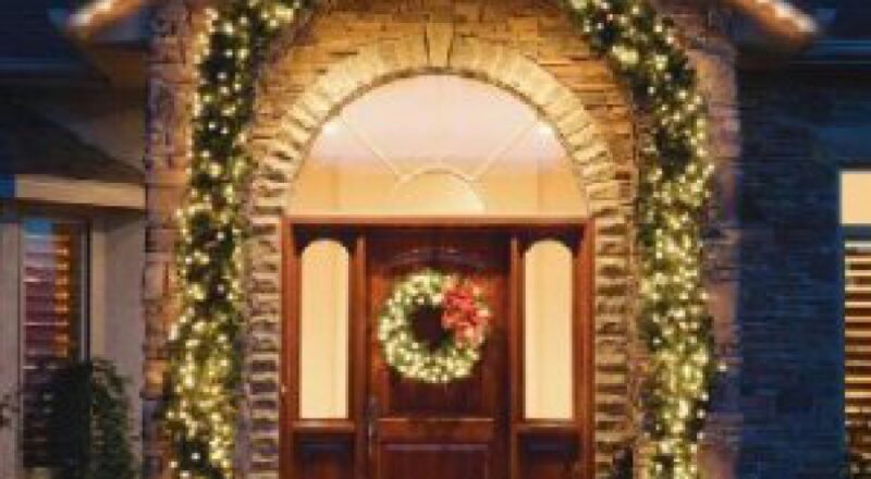Christmas lighting installation MA