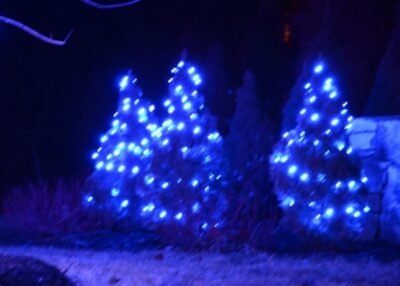 Chanukah holiday lighting display MA