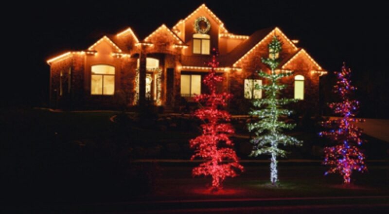 Holiday lighting display by The Veron Company