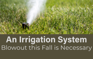 An Irrigation System Blowout this Fall is Necessary