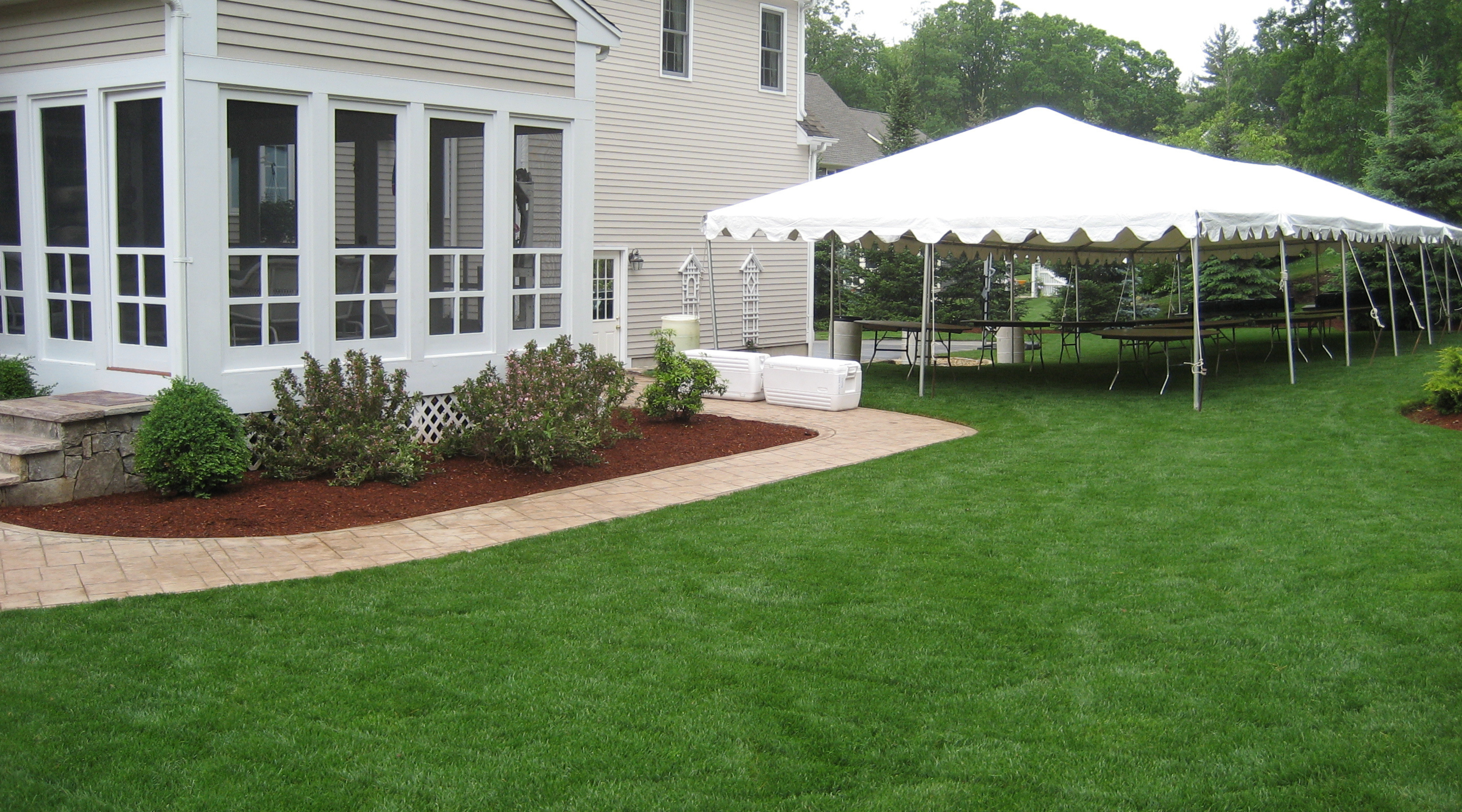 Fertilized LawnVeron Landscaping Fall Friends Football and Fertilizer